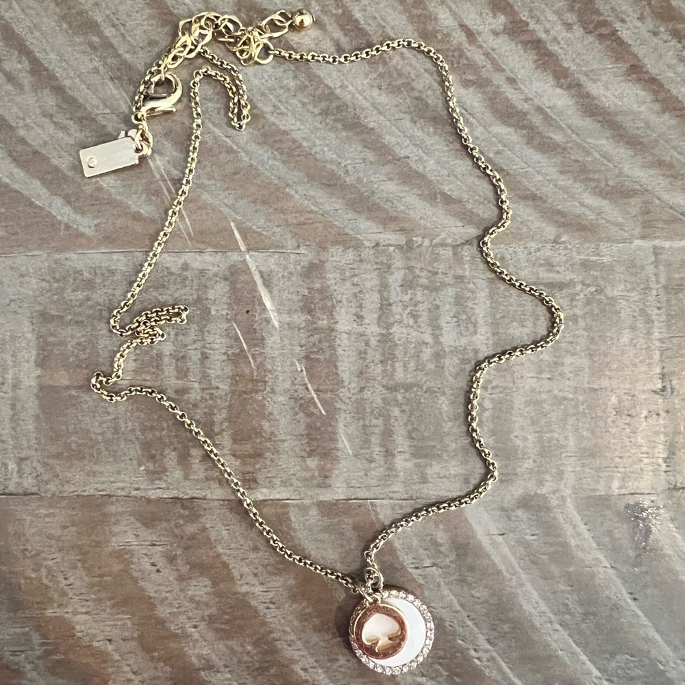 Kate Spade gold charm necklace